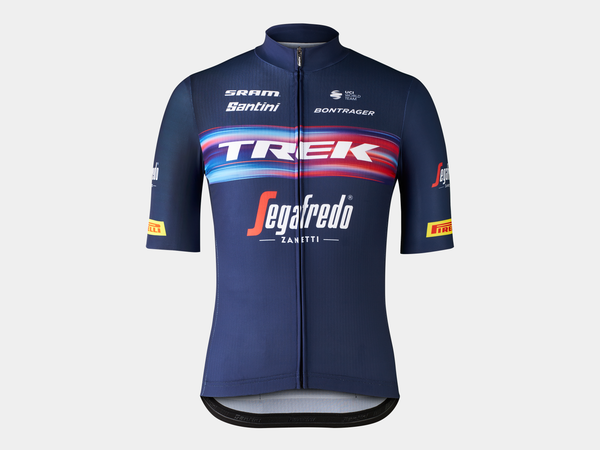 Santini Trek-Segafredo Men's TDF Replica Cycling Jersey- Cycling Jersey- Men's Cycling Jersey- Men's Apparel